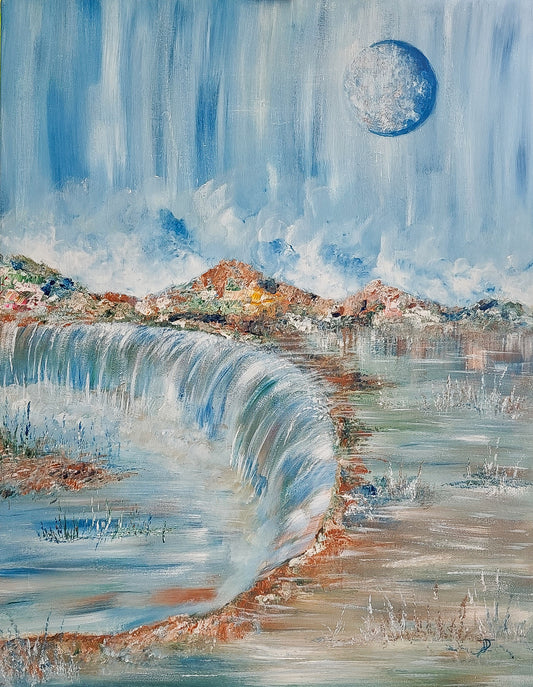 Cascade lunaire